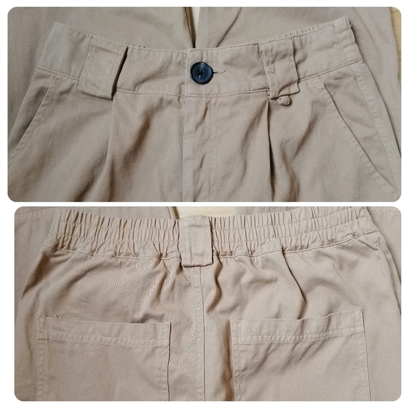 🦊 vintage khaki high-rise casual pants by stradivarius - Picture 5 of 6